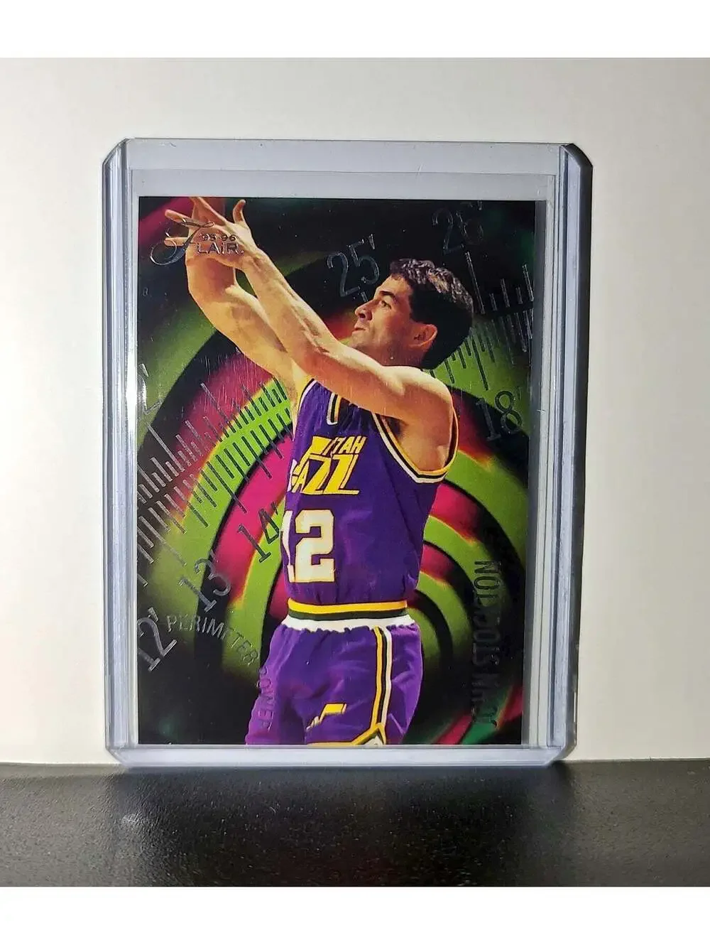 John Stockton 1995-96 Flair NBA #14 Perimeter Power Card